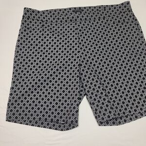 George Plus Size Womens Black And White Bramuda Shorts New Without Tags Sz 22-24